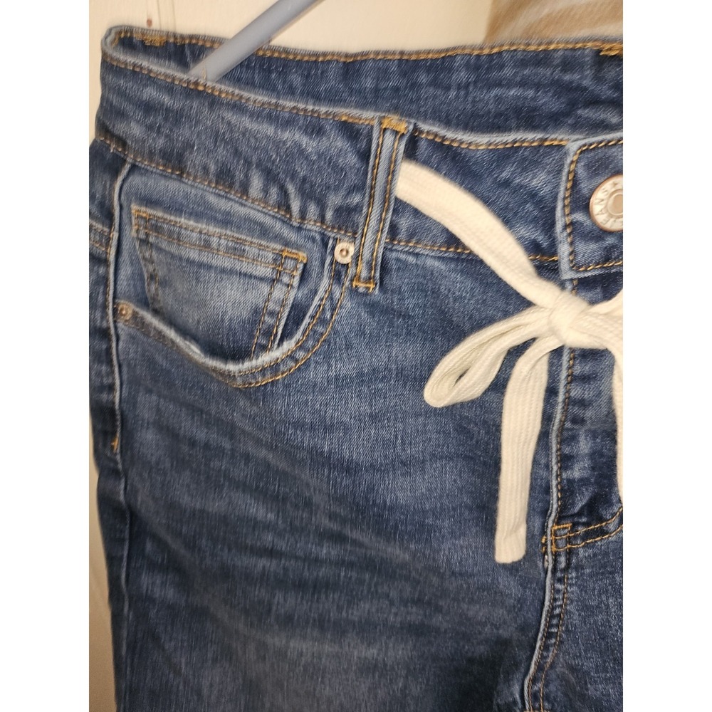 Cropped Jeans With Drawstring - Picture 6 of 6